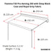 Fiamma F35 Pro 250 Awning Deep Black Case Royal Grey Fabric Campervan Caravan - Fiamma - My Roof Tent