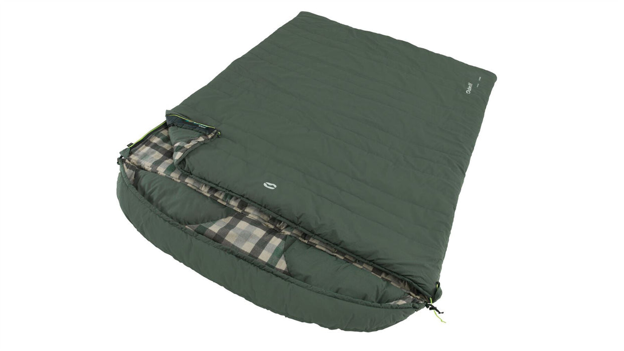 Outwell Camper Lux Double Forest Green Double Sleeping Bag - Outwell - My Roof Tent