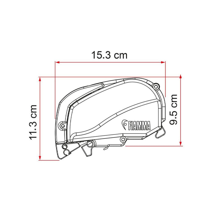 Fiamma F80s fits Fiat Ducato 320 Awning Deep Black Royal Grey - Fiamma - My Roof Tent