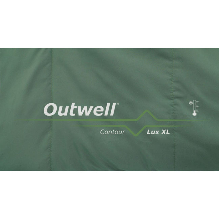 Outwell Contour Lux XL Sleeping Bag 3 Season Green - Outwell - My Roof Tent