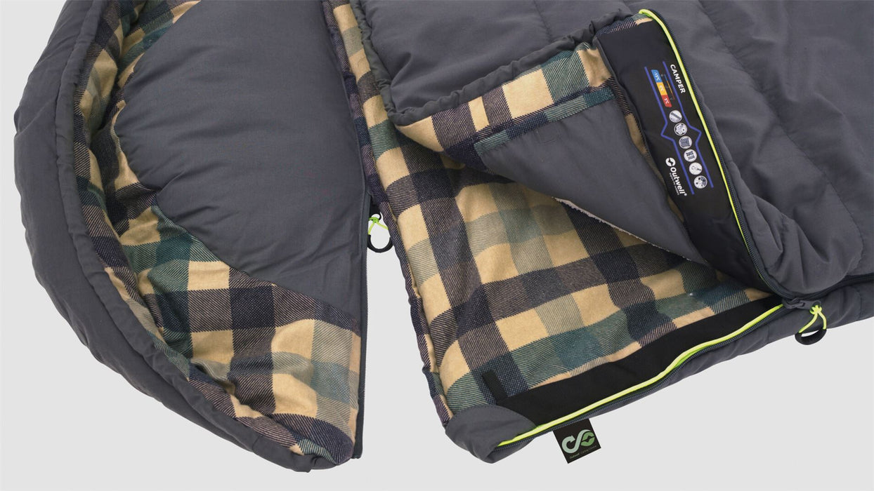 Outwell Camper Grey Single Sleeping Bag - Outwell - My Roof Tent