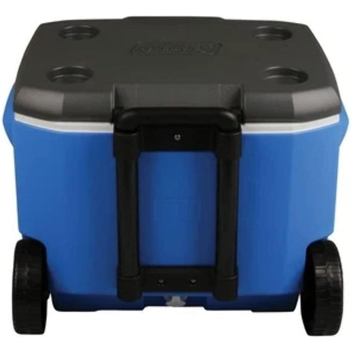 Coleman Blue 60QT Tricolour Wheeled Camping Cooler - Coleman - My Roof Tent