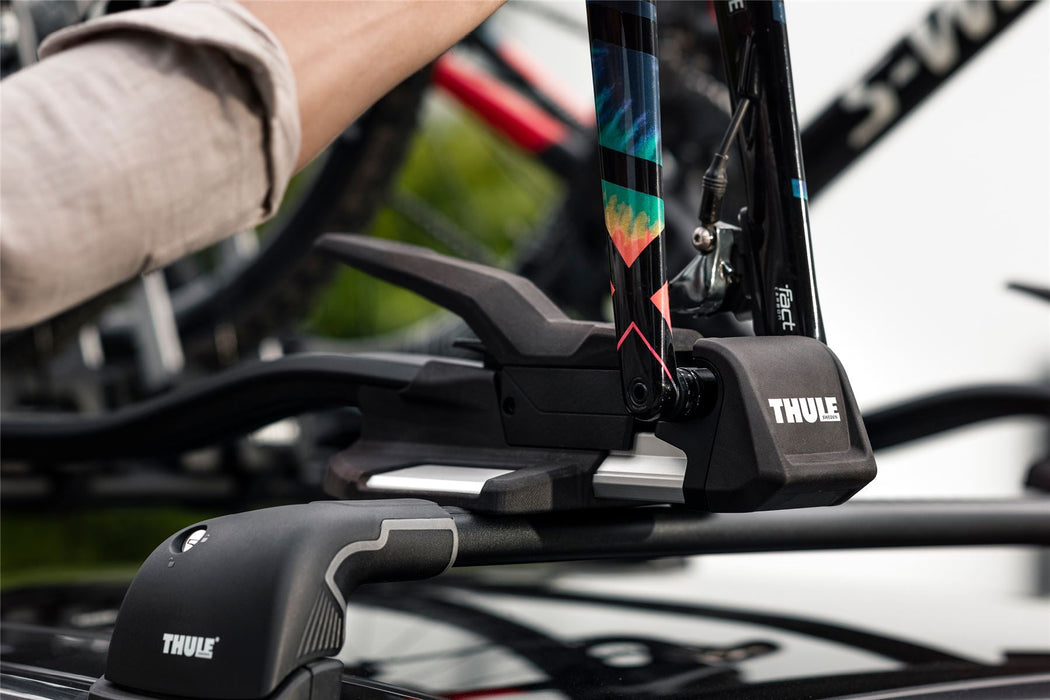 Thule TopRide Roof Bar Fork Mounted Lockable Single Bike Cycle Carrier 568 - Thule - My Roof Tent