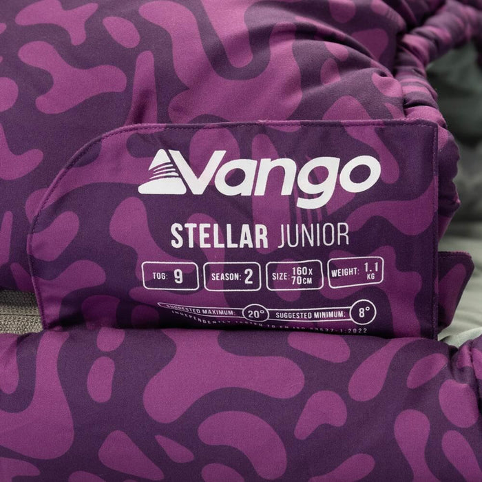 Vango Stellar Junior Sleeping Bag Byzantium - Vango - My Roof Tent