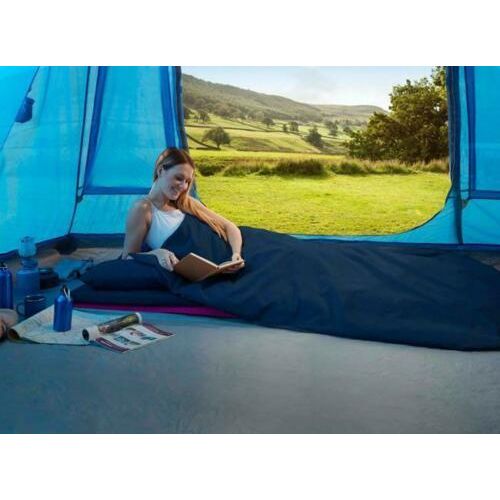 Luxury Grey Stripe Compact Duvalay 4.5 Tog Sleeping Bag Duvet & Topper GREY - Duvalay - My Roof Tent