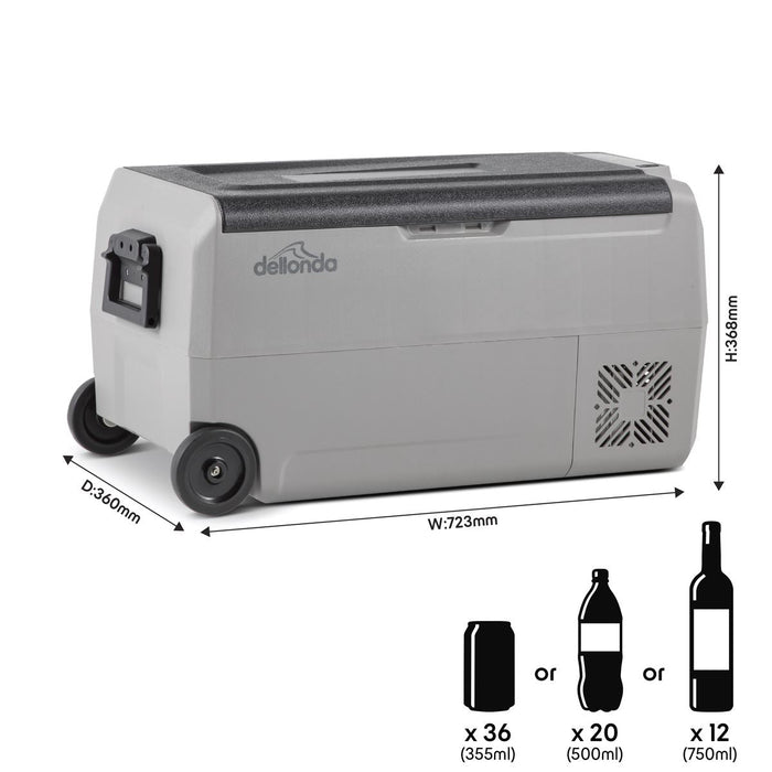 Dellonda Portable Fridge Freezer/Cool Box with LED Display 36L DL13 - Dellonda - My Roof Tent