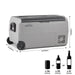 Dellonda Portable Fridge Freezer/Cool Box with LED Display 36L DL13 - Dellonda - My Roof Tent
