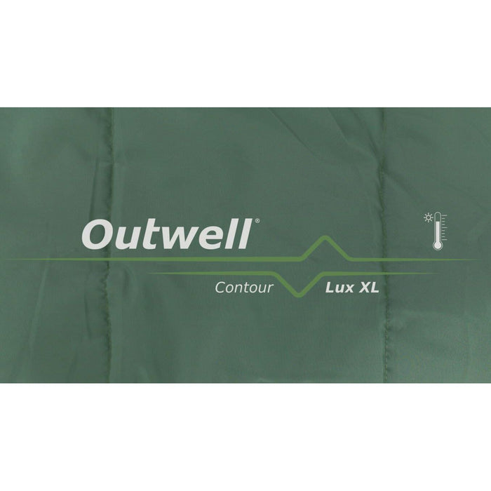 Outwell Contour Lux XL Sleeping Bag 3 Season Green - Outwell - My Roof Tent