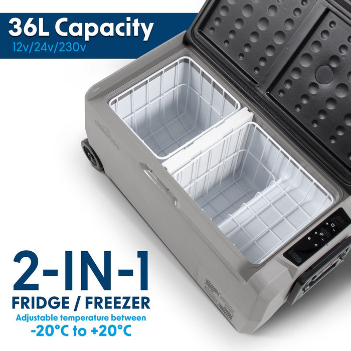 Dellonda Portable Fridge Freezer/Cool Box with LED Display 36L DL13 - Dellonda - My Roof Tent