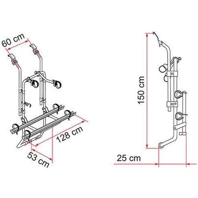 Fiamma Carry Bike Ford Transit 2000 - 2011 Single Door 2 Bike Cycle Bicycle Carrier - Fiamma - My Roof Tent
