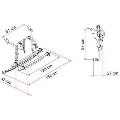 Fiamma Carry Bike Ford Transit Custom 2 Bike (Max 3 Bike) Cycle Carrier - Fiamma - My Roof Tent