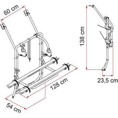 Fiamma Carry Bike Volkswagen VW T4 With Single Rear Door 2 Bicycle Cycle Carrier - Fiamma - My Roof Tent