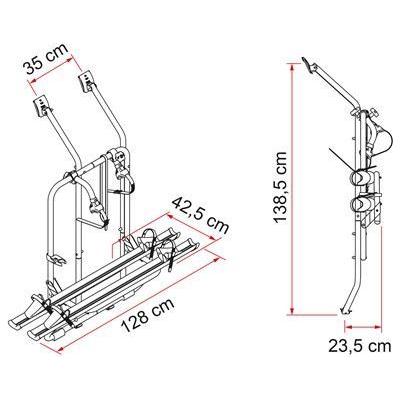 Fiamma Carry Bike Volkswagen VW T4D Camper 2 Bike Cycle Carrier Rack - Fiamma - My Roof Tent