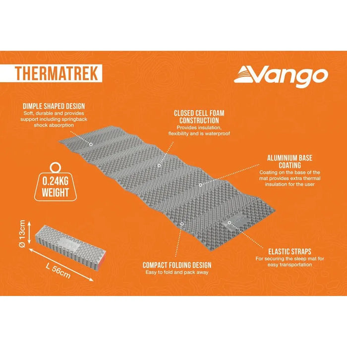 Vango ThermaTrek 1.7 Std Orange Air Beds - Vango - My Roof Tent