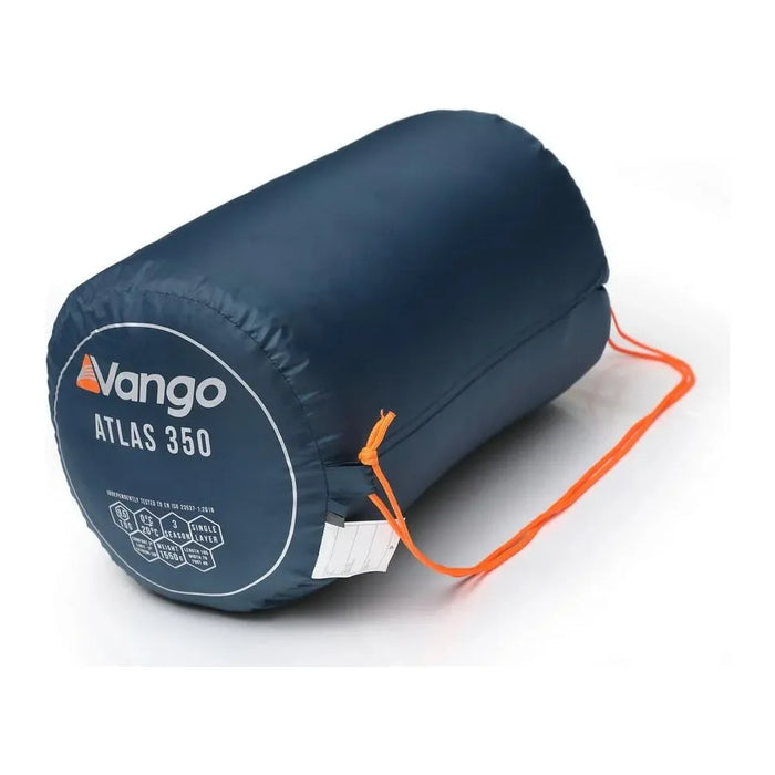 Vango Atlas 350 Ink Blue Sleeping Bag Single - Vango - My Roof Tent