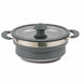 Kampa Folding Collapsible Silicone & Stainless Steel Saucepan 3 Litre Grey - Kampa - My Roof Tent