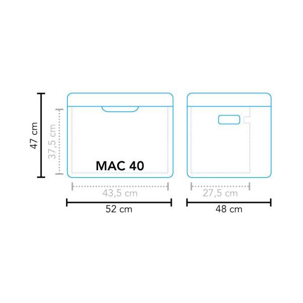 Mestic Absorption Cool Box 42 Litre MAC-40 AC/DC 12V/230V and Gas - Mestic - My Roof Tent