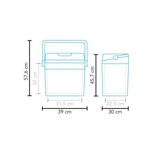 Mestic Themo Electric Compact Cool Box 28 Litre MTEC-28 12V/230V - Mestic - My Roof Tent