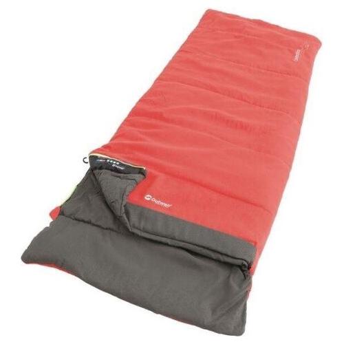 Outwell Celebration Lux Single Sleeping Bag - Red - 2 Season Camping Gear - Outwell - My Roof Tent