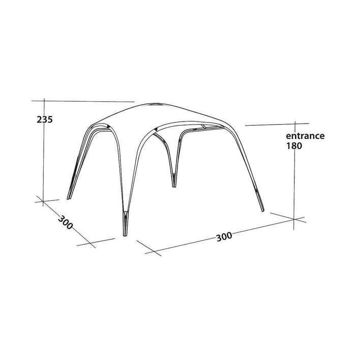 Outwell Event Lounge Medium 3m x 3m Shelter (111362) - Sun/UV Protection - Outwell - My Roof Tent