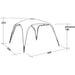 Outwell Summer Lounge Medium 3 x 3 Event Shelter Gazeebo with UPF 50+ - Outwell - My Roof Tent