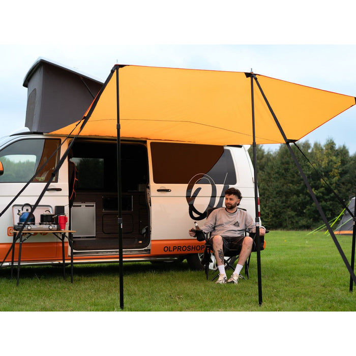 Olpro Rectangle Canopy/Shade (Orange l) - Olpro - My Roof Tent