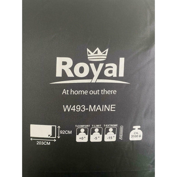 Royal Leisure Sleeping Bag Maine Premium 60Oz Camping Outdoors Travel Home - Royal - My Roof Tent