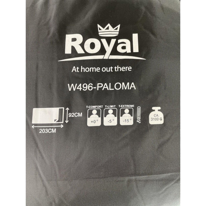 Royal Leisure Sleeping Bag Paloma Premium 65Oz Camping Outdoors Travel Home - Royal - My Roof Tent