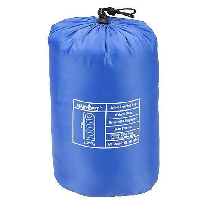 Summit Ultra Lite Junior Blue Kids Camping Sleeping Bag Lightweight Travel 2/3 Season - Summit - My Roof Tent