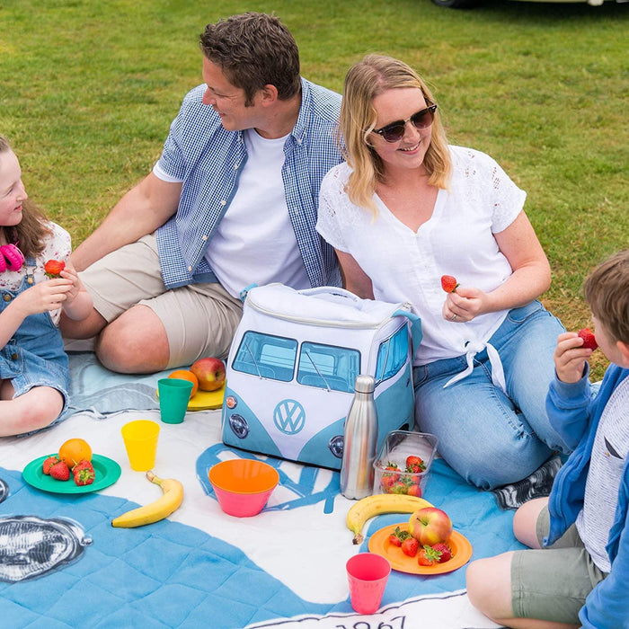 VW Volkswagen Campervan Blue 30L Insulated Coolbag Ice Cool Bag Cooler - VW - My Roof Tent